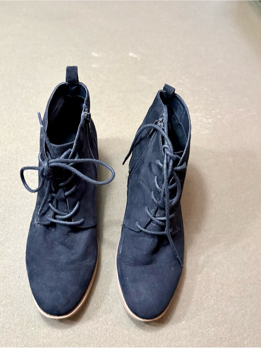 Women’s Black Lace-Up Ankle Boots